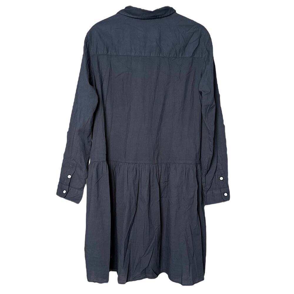 Grayson The Changemaker Cotton Oversized Relaxed Fit Dress in Navy Blue Size M - Picture 5 of 9
